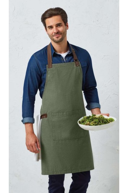 'ANNEX' OXFORD BIB APRON Navy (Vyberte barvu námořnická modrá, Velikost U)