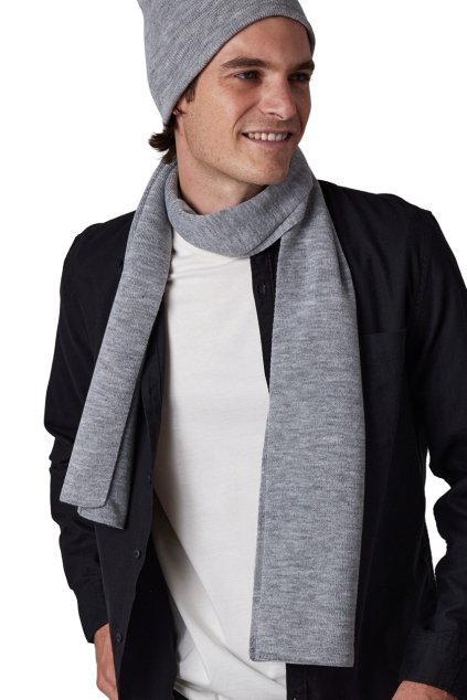 KNITTED SCARF Black (Vyberte barvu černá, Velikost U)