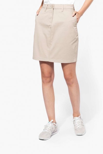 CHINO SKIRT Washed Dark Navy (Vyberte barvu opraná tmavě námořnická modrá, Velikost 34)