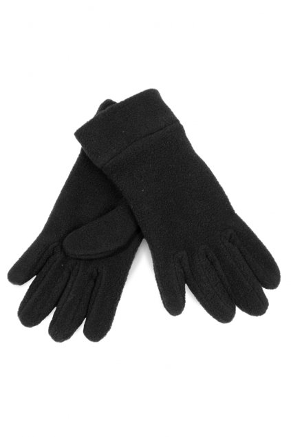 KIDS' FLEECE GLOVES Black (Vyberte barvu černá, Velikost 6/9)