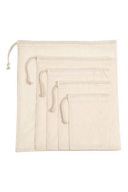 SLIDING DRAWSTRING IN ORGANIC COTTON Natural (Vyberte barvu přírodní, Velikost XS)