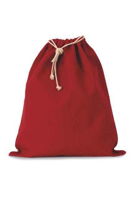 COTTON BAG WITH DRAWCORD CLOSURE - LARGE SIZE Black (Vyberte barvu černá, Velikost U)