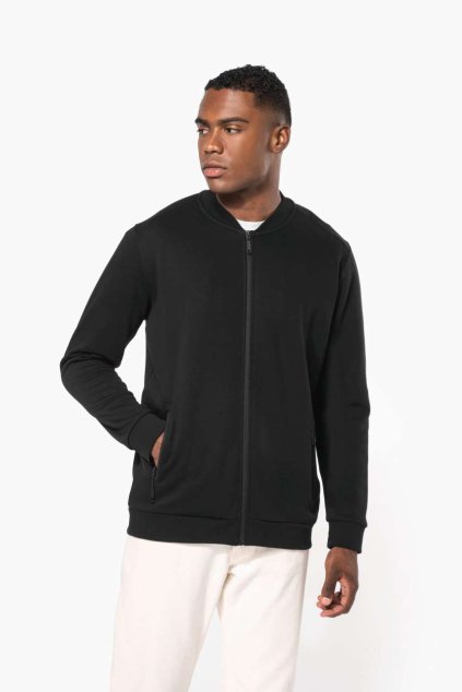 FULL ZIP FLEECE SWEATSHIRT Black (Vyberte barvu černá, Velikost XS)