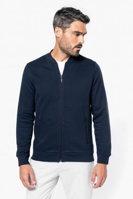 FULL ZIP FLEECE SWEATSHIRT Black (Vyberte barvu černá, Velikost XS)