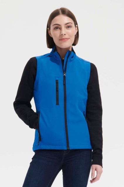 SOL'S RALLYE WOMEN - SLEEVELESS SOFTSHELL JACKET Black (Vyberte barvu černá, Velikost 2XL)