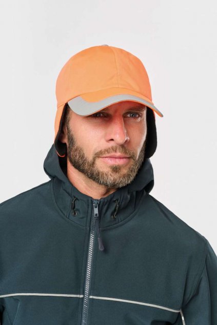 NEON WINTER CAP - 6 PANELS Fluorescent Yellow (Vyberte barvu fluorescenční žlutá, Velikost U)