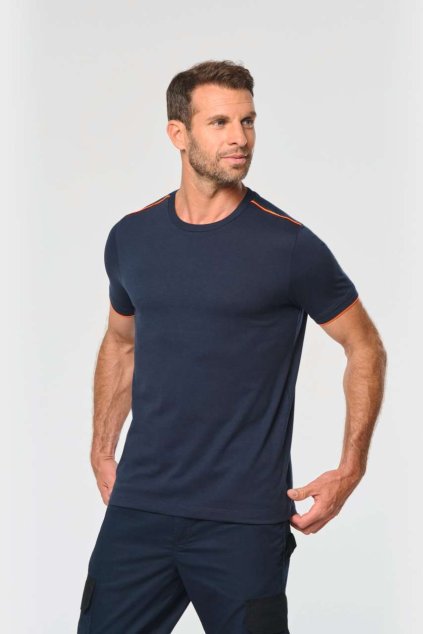 MEN'S SHORT-SLEEVED DAYTODAY T-SHIRT Black/Kelly Green (Vyberte barvu černá / Kelly zelená, Velikost S)