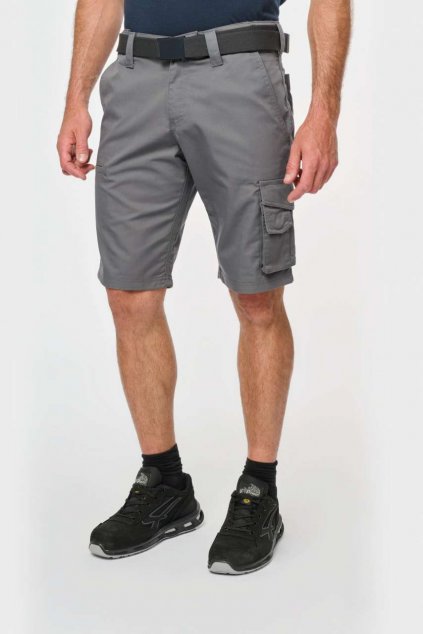 MULTIPOCKET WORKWEAR BERMUDA SHORTS Convoy Grey (Vyberte barvu konvoj šedá, Velikost 38)