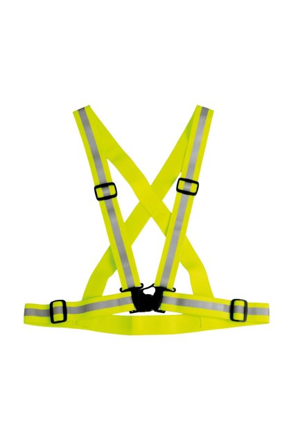 ADJUSTABLE REFLECTIVE BAND Fluorescent Yellow (Vyberte barvu fluorescenční žlutá, Velikost U)