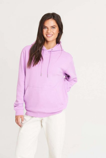 ORGANIC HOODIE Baby Pink (Vyberte barvu pastelová růžová, Velikost XS)