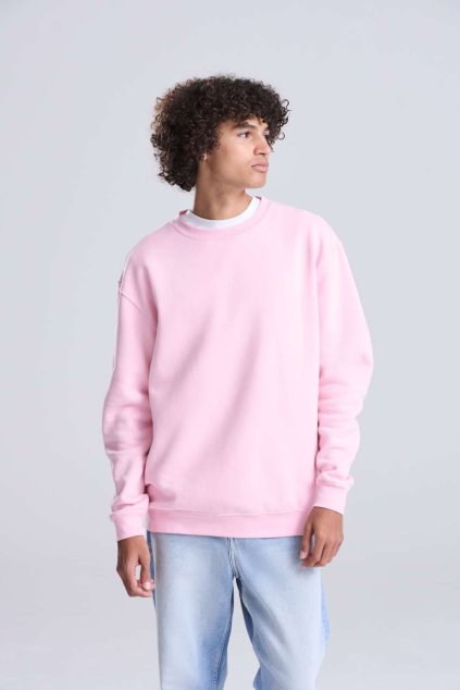 ORGANIC SWEAT Baby Pink (Vyberte barvu pastelová růžová, Velikost XS)