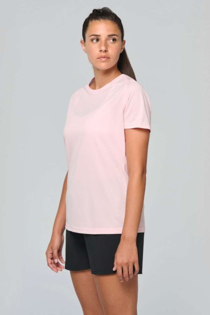 LADIES' SHORT-SLEEVED SPORTS T-SHIRT White (Vyberte barvu bílá, Velikost XS)