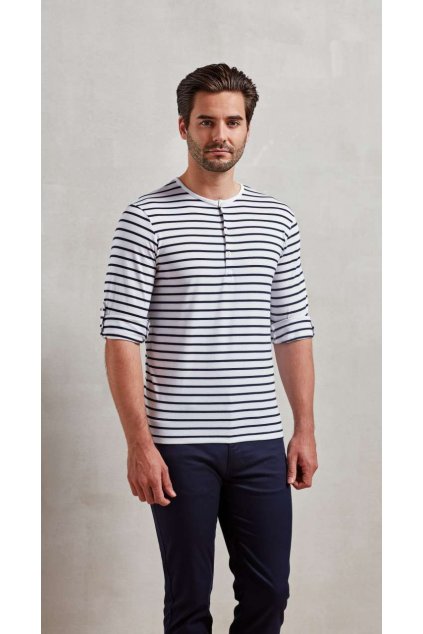 MEN'S LONG JOHN ROLL SLEEVE TEE Black (Vyberte barvu černá, Velikost XS)