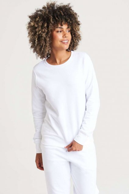 WOMEN'S AWDIS SWEAT Arctic White (Vyberte barvu arktická bílá, Velikost XS)