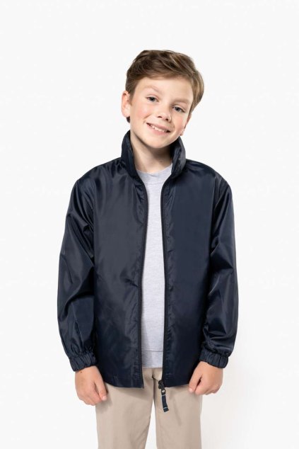 KID'S WINDBREAKER Black (Vyberte barvu černá, Velikost 6/8)