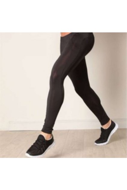 MEN'S COOL SPORTS LEGGING Jet Black (Vyberte barvu tryskáčově černá, Velikost S)
