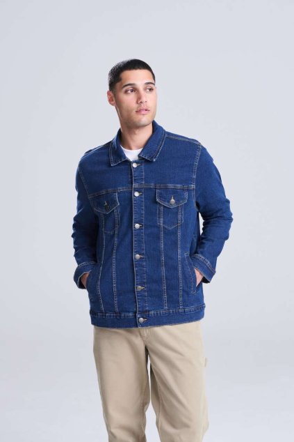 NOAH DENIM JACKET Light Blue Wash (Vyberte barvu Světle modrá sepraná, Velikost S)