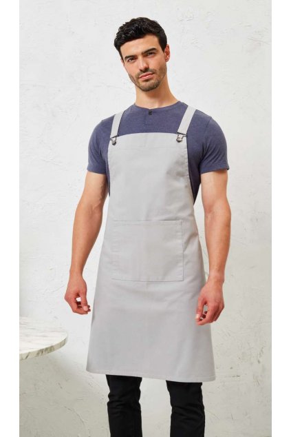 CROSS BACK ’BARISTA’ BIB APRON Navy (Vyberte barvu námořnická modrá, Velikost U)
