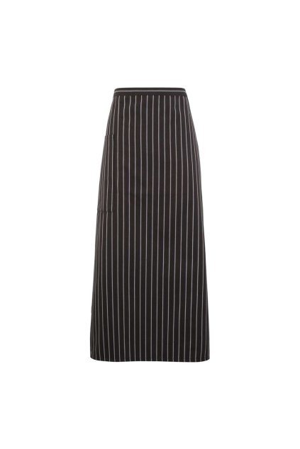 GASTRONOMY WAIST APRON Black/Grey Fine Stripe (Vyberte barvu černá / jemně šedý proužek, Velikost U)