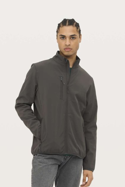 SOL'S FALCON MEN - SOFTSHELL ZIP JACKET Black (Vyberte barvu černá, Velikost S)