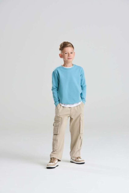 KIDS AWDIS SWEAT Arctic White (Vyberte barvu arktická bílá, Velikost 5/6)