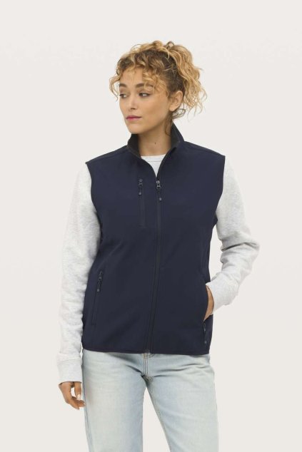 SOL'S FALCON BW WOMEN - SOFTSHELL BODYWARMER Abyss Blue (Vyberte barvu propastní modrá, Velikost S)