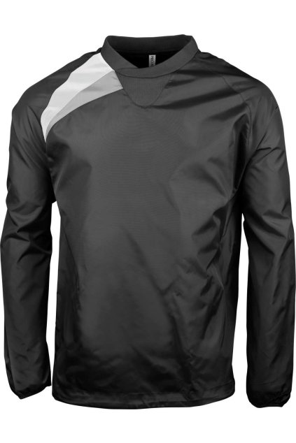 KIDS' RAIN SWEATSHIRT Black/White/Storm Grey (Vyberte barvu černá / bílá / šedá bouře, Velikost 6/8)