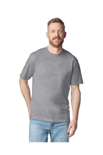 SOFTSTYLE® MIDWEIGHT ADULT T-SHIRT White (Vyberte barvu bílá, Velikost S)