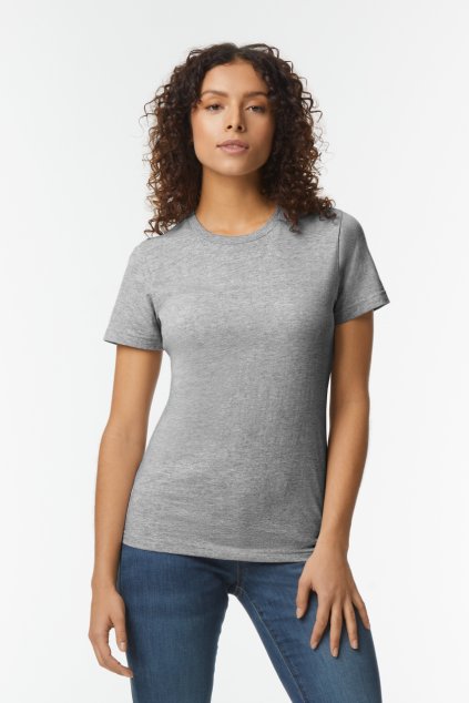 SOFTSTYLE® MIDWEIGHT WOMEN'S T-SHIRT White (Vyberte barvu bílá, Velikost S)