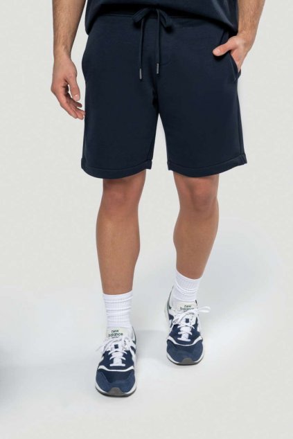 MEN'S ECO-FRIENDLY FRENCH TERRY BERMUDA SHORTS Black (Vyberte barvu černá, Velikost XS)