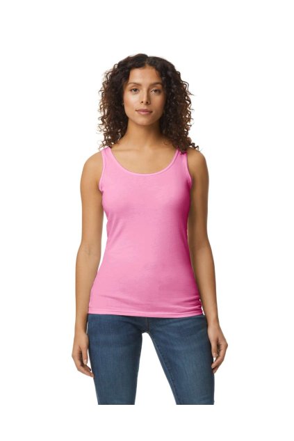 SOFTSTYLE<SUP>®</SUP> LADIES' TANK TOP Black (Vyberte barvu černá, Velikost S)