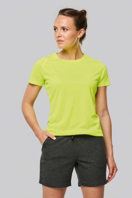 LADIES' RECYCLED ROUND NECK SPORTS T-SHIRT Aqua Blue (Vyberte barvu vodní modrá, Velikost XS)