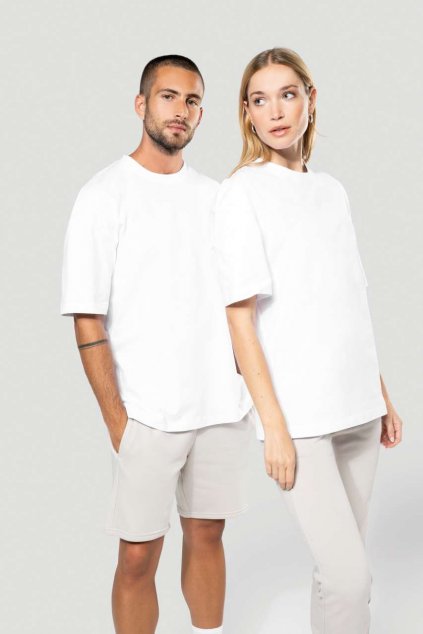 OVERSIZED SHORT SLEEVE UNISEX T-SHIRT Black (Vyberte barvu černá, Velikost XS)