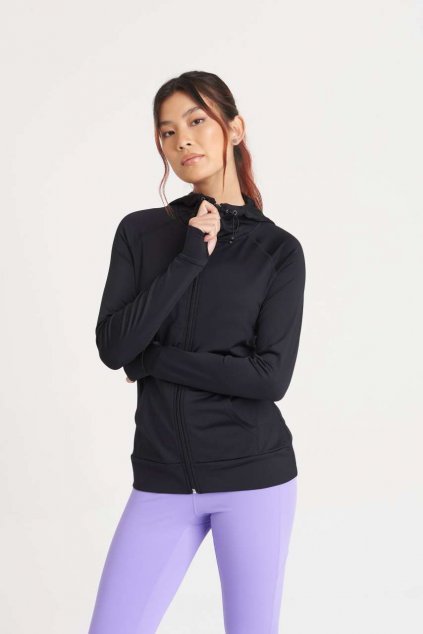 WOMEN'S COOL CONTRAST ZOODIE Black/Black Slate Melange (Vyberte barvu Black/Black Slate Melange, Velikost XS)