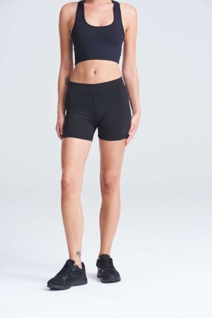 WOMEN'S COOL TRAINING SHORTS Jet Black (Vyberte barvu tryskáčově černá, Velikost XS)