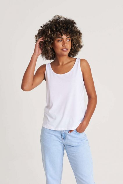 WOMEN'S TANK TOP Heather Black (Vyberte barvu černá žíhaná, Velikost XS)