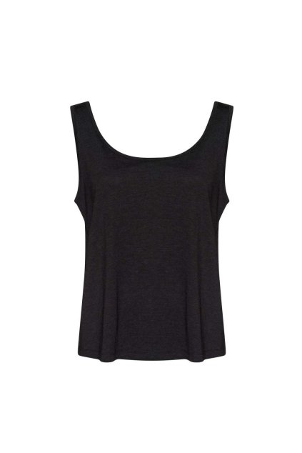 WOMEN'S TANK TOP Heather Black (Vyberte barvu černá žíhaná, Velikost XS)