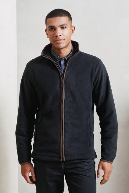 MEN'S 'ARTISAN' FLEECE JACKET Black/Black (Vyberte barvu černá / černá, Velikost S)