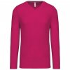 MEN'S LONG-SLEEVED V-NECK T-SHIRT Navy (Vyberte barvu námořnická modrá, Velikost 2XL)