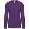 MEN'S LONG-SLEEVED V-NECK T-SHIRT Navy (Vyberte barvu námořnická modrá, Velikost 2XL)