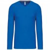 MEN'S LONG-SLEEVED V-NECK T-SHIRT Navy (Vyberte barvu námořnická modrá, Velikost 2XL)