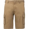MEN'S MULTIPOCKET BERMUDA SHORTS Camel (Vyberte barvu velbloudí hnědá, Velikost 38)