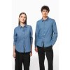 LADIES’ DENIM SHIRT Chambray Blue (Vyberte barvu chambray modrá, Velikost M)