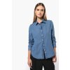 LADIES’ DENIM SHIRT Chambray Blue (Vyberte barvu chambray modrá, Velikost M)