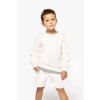KIDS' ECO-FRIENDLY ROUND NECK SWEATSHIRT Ivory (Vyberte barvu slonovinová béžová, Velikost 6/8)