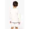 KIDS' ECO-FRIENDLY ROUND NECK SWEATSHIRT Ivory (Vyberte barvu slonovinová béžová, Velikost 6/8)