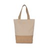 SHOPPING BAG IN COTTON AND BONDED JUTE THREADS Natural (Vyberte barvu přírodní, Velikost U)