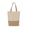 SHOPPING BAG IN COTTON AND BONDED JUTE THREADS Natural (Vyberte barvu přírodní, Velikost U)