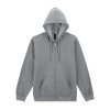 SOFTSTYLE™ MIDWEIGHT FLEECE ADULT FULL ZIP HOODED SWEATSHIRT Sand (Vyberte barvu písková, Velikost S)