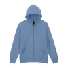 SOFTSTYLE™ MIDWEIGHT FLEECE ADULT FULL ZIP HOODED SWEATSHIRT Sand (Vyberte barvu písková, Velikost S)